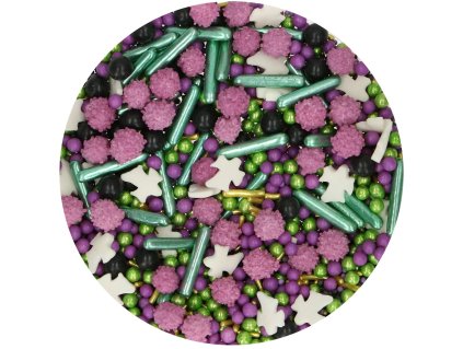 FUNCAKES2022 F51465 FUNCAKES SPRINKLE MEDLEY STYLISH HALLOWEEN 65G SPRINKLES JPG 1
