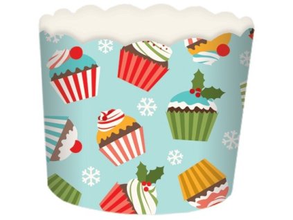 A Košíčky samonosné na pečenie Vianočné cupcakes 24ks
