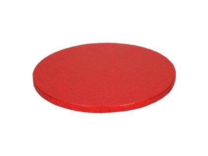 FC Červený hrubý podnos kruh 25cm, hrúbka 12mm
