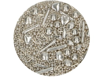 FunCakes cukrový posyp SILVER MEDLEY 65g