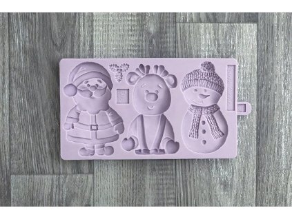 Karen Davies silikónová forma Mikuláš-Sob-Snehuliak (Christmas Cookie)