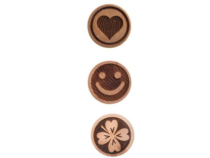 Pečiatka na cesto drevená 1ks