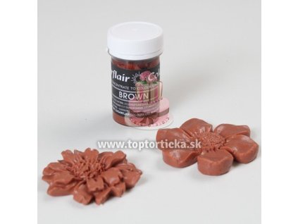 SGF pastelová gélová farba BROWN 25g
