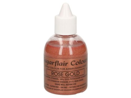 Sugarflair farba do airbrush ROSE GOLD 60ml