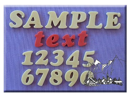 Silikónová forma Alphabet moulds Alphabet set Cookie Font 18mm - Abeceda a čísla