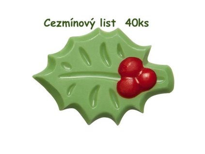 Čokoládová dekorácia - lístok cezmína 40ks