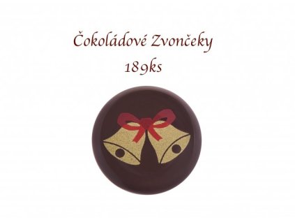 Čokoládová dekorácia - Zvončeky 189ks