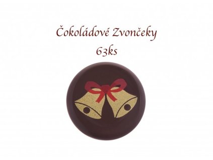 Čokoládová dekorácia - Zvončeky 63ks