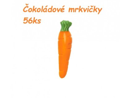 Čokoládová dekorácia - Mrkvičky 56ks