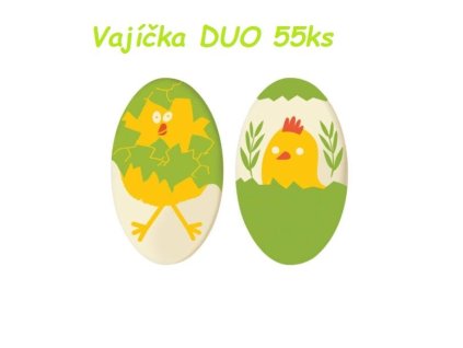 Čokoládová dekorácia - Vajíčka DUO set 55ks