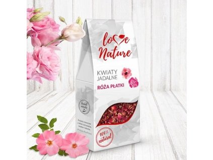 Jedlé sušené kvety - plátky ruží 20g
