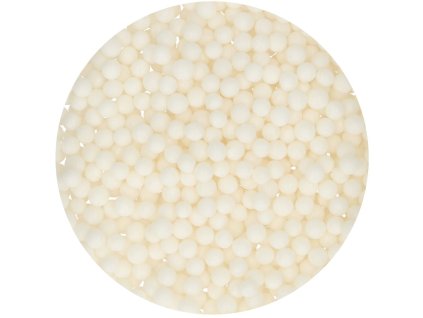 FunCakes biele perly SOFT MEDIUM WHITE 60g