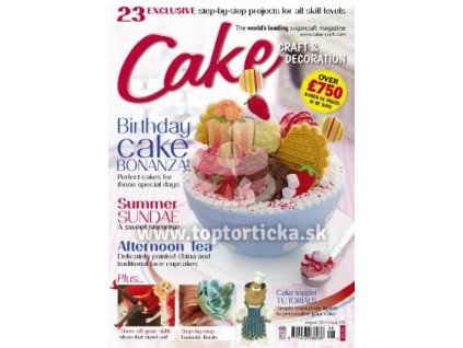 Časopis Cake Craft & Decoration August 8/2015 + PRÍLOHA