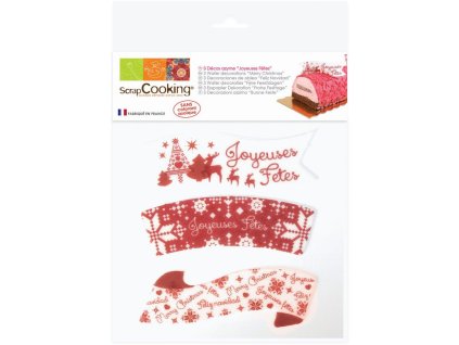 AKCIA: SC vianočná dekorácia z jedlého papiera 3ks