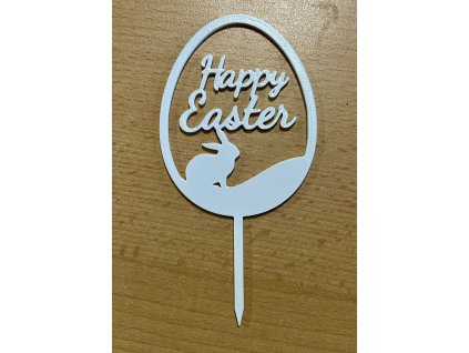 Akrylový zápich Happy Easter vajce