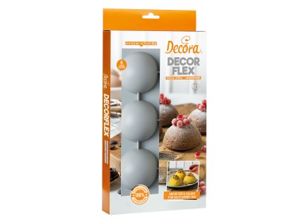 D silikónová forma pologule Ø70mm (6ks)