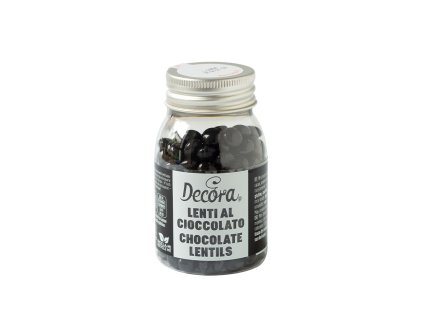 AKCIA:Decora čokoládové mini lentilky 80g - čierne