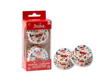 D košíčky na cupcakes Merry Christmas 36ks