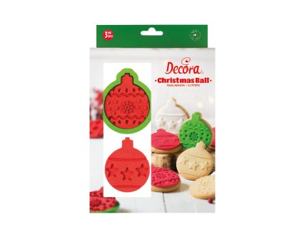 Decora vykr.vianočná guľa a 2 naznačovače