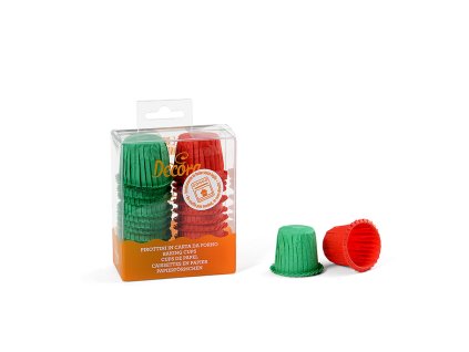D mini košíčky RED & GREEN 35ks