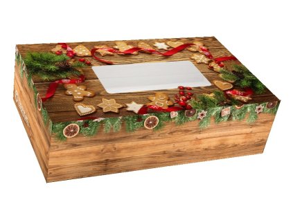 krasna darcekova krabicka so skladacim oknom krabicka na cukrovi maxi 25x15x7cm 20240430115319877947394