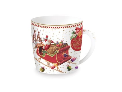 vilen porcelan vianocny hrncek v plechu 119CHME