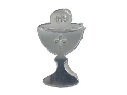 Akrylový Kalich bez zápichu strieborný 7cm