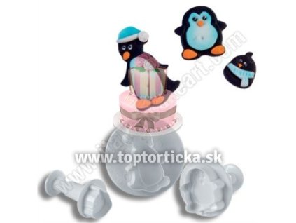 Martellato vykrajovačky sada tučniaci 3ks