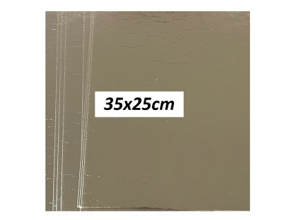 Zlatý obojstranný podnos obdĺžnik 35x25cm hladká hrana