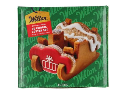 Wilton 2025 02 0 0722 Wilton 3D Cookie Cutter Set Christmas Sleigh 1 JPG
