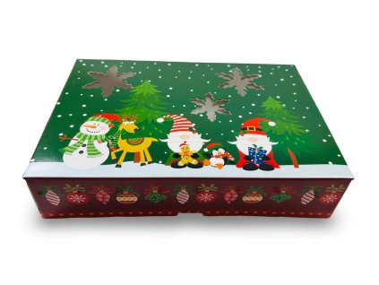 A Vianočná krabica s okienkom CBOX-143 Medium 22x15x5cm