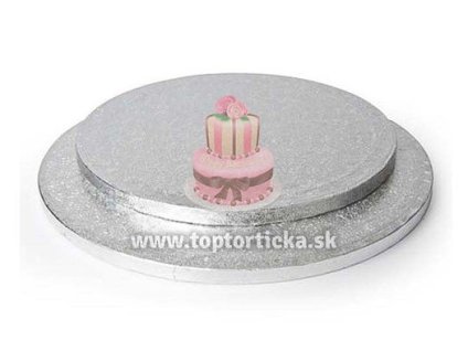 Strieborný podnos kruh 25cm, hrúbka 12mm