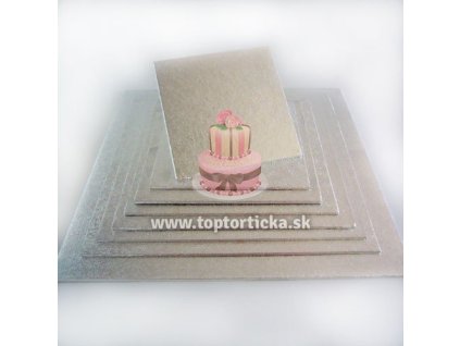 Luxusný strieborný podnos štvorec 20x20cm