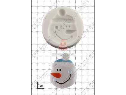 FPC Silikónová forma Snehuliak hlava (Snowman Face)