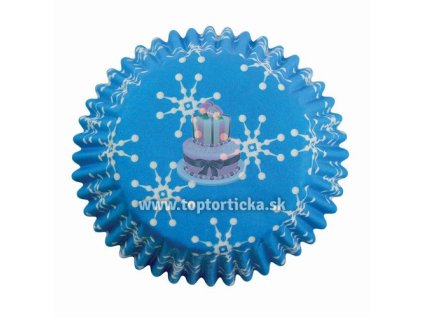 PME košíčky na muffiny 60ks - Snehové vločky (Snowflakes)