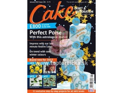 Časopis Cake Craft & Decoration Január 1/2015