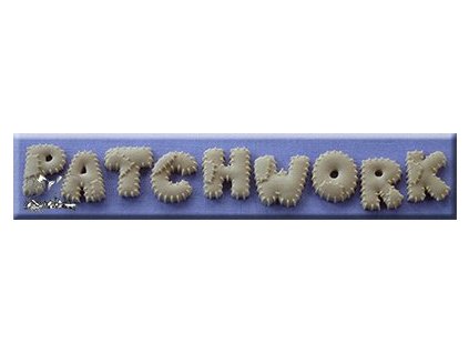 Silikónová forma Alphabet moulds Patchwork abeceda (Alphabet Patchwork Font AM0170)