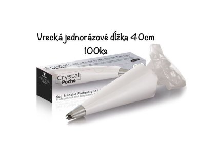 Jednorázové vrecko na zdobenie PVC 40cm 100ks