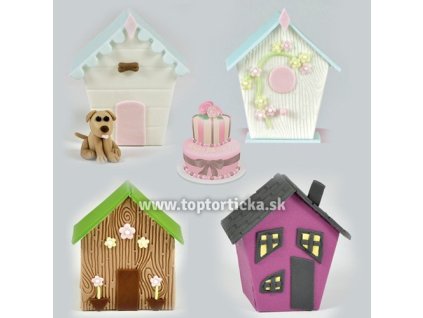 FMM vykrajovačka 3D domček set 4ks (More than a Bird House Cutter)