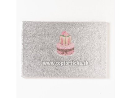 Luxusný strieborný podnos obdĺžnik 35 x 25cm