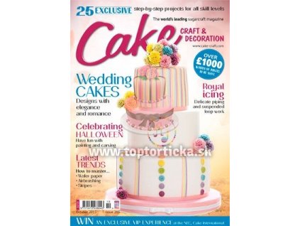 Časopis Cake Craft & Decoration Október 10/2015