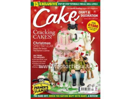 Časopis Cake Craft & Decoration December 12/2015 + EXTRA PRÍLOHA ZADARMO