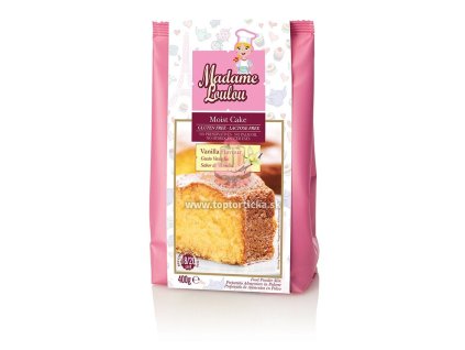 AKCIA: Madame Loulou VANILKA vláčny koláč - bezlepková zmes 400g (Madame Loulou Moist Cake Vanilla)