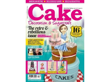 Časopis Cake Decoration & Sugarcraft September 9/2016 + PRÍLOHA ZDARMA