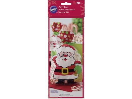 Vrecko na vianočné sladkosti - Mikuláš (Merry & Bright Santa), 20ks