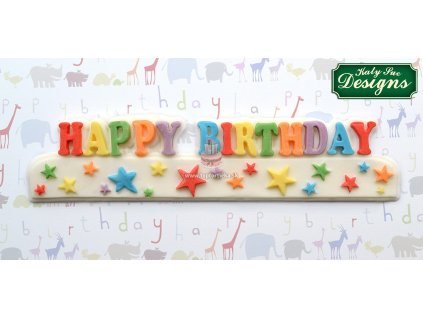 Katy Sue silikónová forma BANNER Happy Birthday (Banner Happy Birthday)