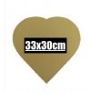 Zlatá 5-vrstvová podložka srdce 33x30cm