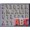 Silikónová forma Alphabet BEVELLED font