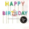 PME sviečky Happy Birthday Pastelové
