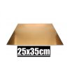 Zlatá tácka obdĺžnik 35x25cm